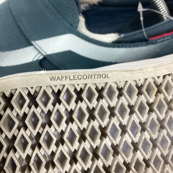 Vans Wafflecontrol Pro - Men\'s Sz 7.5 - Slate Blue Suede - Strap Low Skate Shoes
